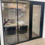 Demountable glass wall office - Flex Series