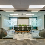 Black Frame Finish Glass Conference Room - View Series #1721