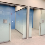 View Series all glass offices with custom privacy window film #1719